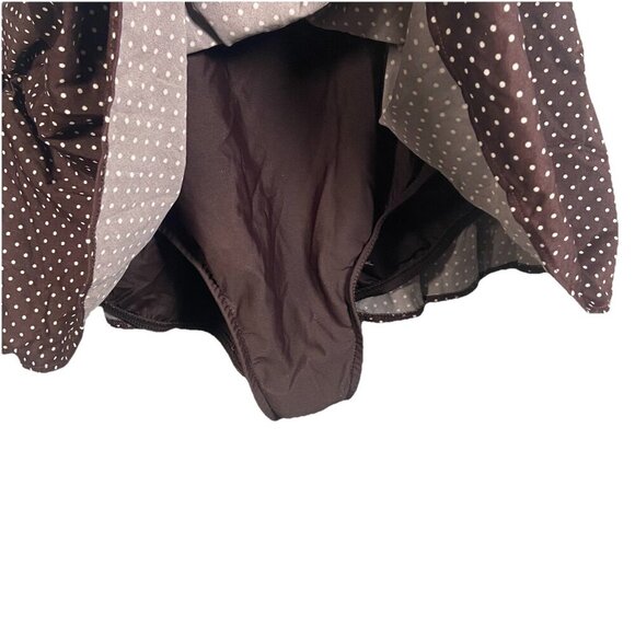 MIRACLESUIT Brown Polka Dot PIN POINT OCEANUS ONE PIECE SWIMSUIT PLUS‎ SIZE 22 W - Picture 2 of 12